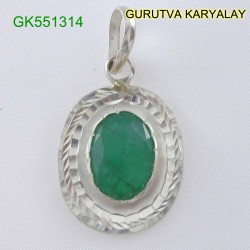Emerald Ratti-4.60(4.20ct) Silver Pendant